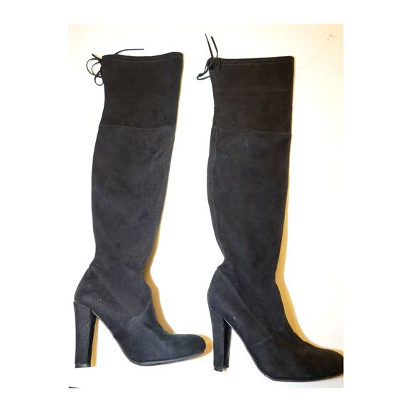Steve Madden - Gorgeous Over The Knee Boots in Black Suede / Size - Picture 8 of 10